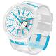 Swatch BIG BOLD系列手錶 BLUEINJELLY 透淨藍-47mm product thumbnail 3