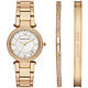 MICHAEL KORS 炫麗晶鑽時尚套裝組x金色(MK3505)X33mm product thumbnail 2