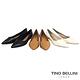 Tino Bellini 巴西進口細緻皮紋舒足低跟鞋_棕 product thumbnail 3