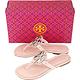 TORY BURCH Miller 鉚釘鑲嵌雙T飾夾腳涼拖鞋(粉色) product thumbnail 5