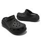 Crocs 涼拖鞋 Classic Crush Clog 男鞋 女鞋 黑 全黑 泡芙 超厚底 休閒 洞洞鞋 207521001 product thumbnail 8