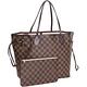 LV N41603 Neverfull 經典Monogram肩背子母包(MM/玫瑰粉) product thumbnail 3