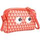 ANYA HINDMARCH I Am A Plastic Eyes 大眼睛老花塗層帆布斜背包(橘紅色) product thumbnail 5