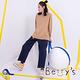 betty’s貝蒂思　側邊壓飾休閒寬褲(深藍) product thumbnail 7