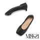 低跟鞋 MISS 21 都會時髦小氣質抓皺方頭低跟鞋－黑 product thumbnail 5