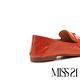 低跟鞋 MISS 21 精緻菱格紋品牌LOGO釦造型樂福低跟鞋－磚橘 product thumbnail 4