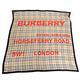 BURBERRY Horseferry 格紋字母印花絲質方巾(卡其色) product thumbnail 2