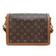 【Louis Vuitton 路易威登 】M44391 經典Dauphine MM雙色Monogram Reverse帆布雙背帶單肩/斜背包(絕版展示品) product thumbnail 2