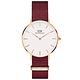 Daniel Wellington DW 手錶 Petite Roselyn 32mm玫瑰紅織紋錶 絕版DW00100291 product thumbnail 2