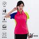 【遊遍天下】MIT台灣製女款抗UV吸濕排汗機能POLO衫S118玫紅 product thumbnail 3