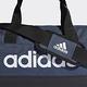 adidas 手提包 Logo Duffel Bag 男女款 愛迪達 可調式加厚肩背帶 健身房 裝備包 藍 黑 GV0951 product thumbnail 7