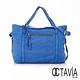Octavia 8 真皮 -  經典弗羅倫斯 環保水洗羊皮輕量肩背包 - 青豔藍 product thumbnail 3