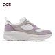 Skechers 慢跑鞋 D Lux Walker 機能 女鞋 麂皮 網布 避震 緩衝 耐磨 抓地 白 紫 149357-WPR product thumbnail 3