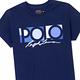 Polo Ralph Lauren RL 熱銷貼布文字圖案短袖T恤(女)-深藍色 product thumbnail 2