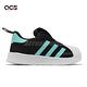 adidas 童鞋 Superstar 360 I 小童 幼童 黑 綠 貝殼頭 套入式 無鞋帶 三葉草 愛迪達 IF5915 product thumbnail 3