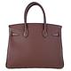 HERMES BIRKIN Epson防刮牛皮柏金包(30CM/波爾多酒紅57/銀釦) product thumbnail 3