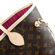 LV M41178 NEVERFULL MM 經典花紋拼接肩背托特包/購物包.牡丹紅 product thumbnail 7