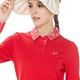 【Lynx Golf】女款內刷毛俏皮花色配布毛巾繡LOGO設計長袖POLO衫/高爾夫球衫(三色) product thumbnail 5