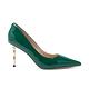 STEVE MADDEN-CAROL 鏡面金管鞋跟尖頭高跟鞋-綠色 product thumbnail 3