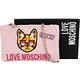 LOVE MOSCHINO 貓咪圖案尼龍手拿/鍊帶包(淺粉色) product thumbnail 5