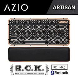 AZIO R.C.K. ARTISAN BT 藍牙真牛皮短版中文鍵盤(PC/MAC)