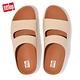 【FitFlop】SHUV TWO-BAR LEATHER SLIDES 簡約造型雙帶皮革涼鞋-女(白石色) product thumbnail 4