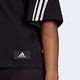 Adidas W FI 3S TEE HE0308 女 短袖上衣 T恤 亞洲版 寬鬆 棉質 舒適 運動 訓練 黑 product thumbnail 5