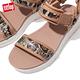 FitFlop HEDA SNAKE PRINT BACK-STRAP SANDALS 運動風後帶涼鞋 女(胭脂裸膚/蛇紋) product thumbnail 5