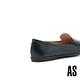 低跟鞋 AS 簡約時尚純色牛皮尖頭低跟鞋－黑 product thumbnail 4