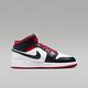 NIKE AIR JORDAN 1 MID (GS) 男女大童休閒鞋-黑白紅-DQ8423106 product thumbnail 2