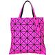 三宅一生BAOBAO ISSEY MIYAKE LUCENT 6x6 亮粉色泰絲霧面托特包 product thumbnail 4