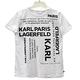 Karl Lagerfeld 卡爾老佛爺黑字圓領短袖上衣(白色) product thumbnail 3