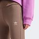 Adidas RIB FLARED PANT [IR5945] 女 長褲 喇叭褲 休閒 三葉草 緊身 羅紋 穿搭 咖啡 product thumbnail 5