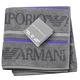 EMPORIO ARMANI 品牌圖騰字母LOGO小方巾(淺灰色系) product thumbnail 2