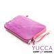 YUCCA - 摩登俏麗牛皮雙色系手挽/斜背包 - 紫紅色- D0106062C77 product thumbnail 4
