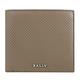 BALLY LYIES 金屬LOGO壓紋裝飾牛皮4卡零錢短夾(大象灰) product thumbnail 2