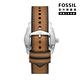 FOSSIL Machine 簡約日期顯示經典手錶 棕色皮革錶帶 42MM FS5920 product thumbnail 4