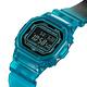 CASIO卡西歐 G-SHOCK 藍牙 半透明 漸變炫藍 經典方形 DW-B5600G-2_42.8mm product thumbnail 5