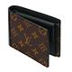 LV M60411 經典Monogram Macassar帆布Mindoro折疊短夾(黑) product thumbnail 2