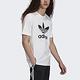 Adidas trefoil T-shirt H06644 男女 短袖 上衣 T恤 運動 休閒 愛迪達 白 product thumbnail 3