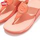 【FitFlop】WALKSTAR FINESTRIPE WEBBING TOE-POST SANDALS經典復刻LOGO夾腳涼鞋-女(珊瑚橙色) product thumbnail 5