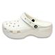 Crocs 卡駱馳 經典雲朵克駱格 CLASSIC PLATFORM CLOG 女 白色 增高中性鞋 休閒洞洞鞋 厚底涼鞋 輕量懶人鞋 防水拖鞋 206750-100 product thumbnail 2