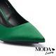 高跟鞋 MODA Luxury 時髦奢華感真絲布尖頭高跟鞋－綠 product thumbnail 6