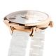 NATURALLY JOJO 氣質愛慕陶瓷腕錶(耶誕特別款)珍珠母貝-白/玫瑰金-36mm product thumbnail 4