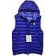 MONCLER MORELLET品牌經典羽絨車縫連帽背心(藍系) product thumbnail 2