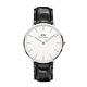 Daniel Wellington DW 手錶 Classic Reading 40mm爵士黑壓紋真皮錶-白錶盤-銀框 DW00100028 product thumbnail 2