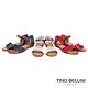 (初夏穿搭涼鞋)Tino Bellini西班牙進口典雅沖孔小坡跟涼鞋_ 紅 product thumbnail 3