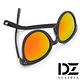 DZ 排錐菱飾三釘 抗UV 偏光 太陽眼鏡墨鏡(金虹膜) product thumbnail 6