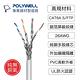 POLYWELL CAT6A 超高速乙太網路線 S/FTP 10Gbps 40M product thumbnail 6