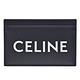 CELINE 經典品牌字母LOGO平滑小牛皮萬用卡夾(黑色) product thumbnail 2